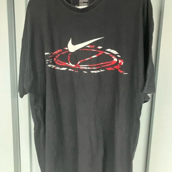 Y2k nike basketball galaxy jordan bulls themed shirt nba swoosh tee size 2XL XXL - Picture 8 of 11